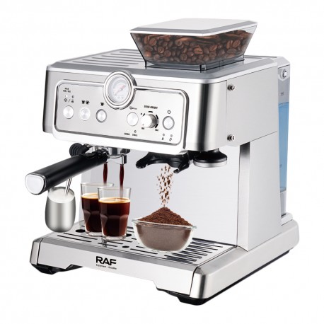 CAFETERA CON MOLEDOR RAF R.0205 - GRIS - 220V