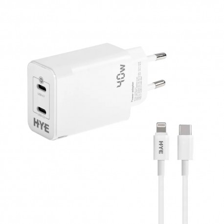 CARGADOR HYE HYEC121L / FUENTE + CABLE LIGHTNING