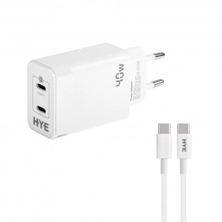 CARGADOR HYE HYEC121C / FUENTE + CABLE USB-C