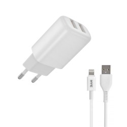 CARGADOR HYE EU02L / FUENTE + CABLE LIGHTNING