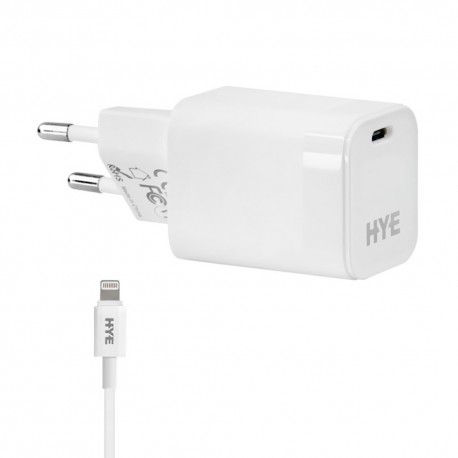 CARGADOR HYE HYEC43L / 30W / CABLE LIGHTNING