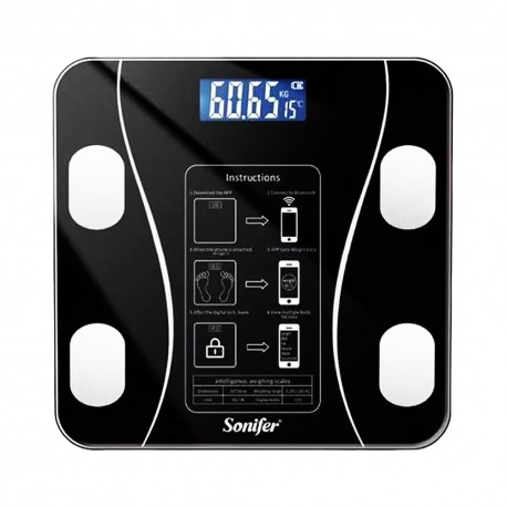 BALANZA DE BAÑO SONIFER SF-1913 - 180KG