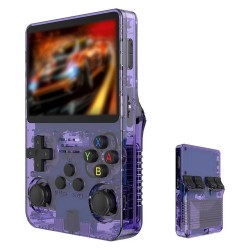 APARELHO GAME CONSOLE PORTÁTIL R36S - 3.5"- 64G - 1G - LILAS
