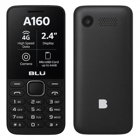 CEL BLU 4G 2.4 A160LL DS/PRETO