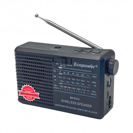RADIO ECOPOWER EP-F312 - REC/USB/SD/BLT