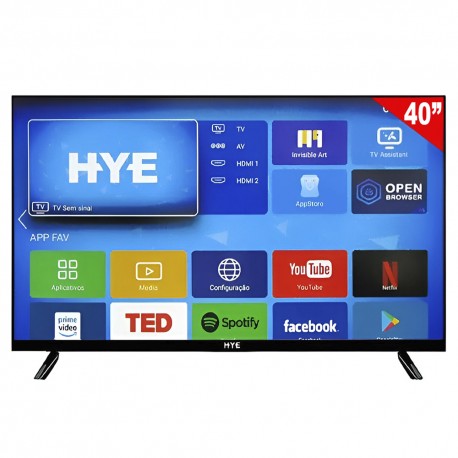 TV 40'' SMART LED HYE HYE40ATFZ - FHD/SMART/ANDROID 14