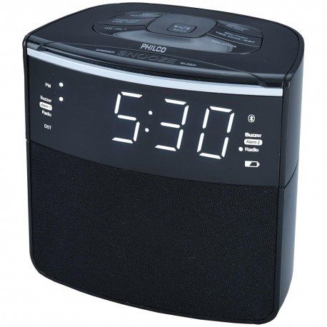 RADIO RELOJ ALARMA PHILCO PAR3120BT FM/USB/BLT - BIVOLT - 50-60HZ