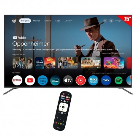 TV 75 MTEK LED MKQ75FSGU 4K/QLED GOOGLE