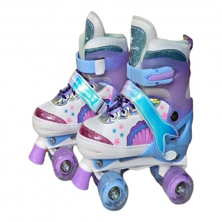 PATINS ROLLER 4-ROD 16255 BLU/PNK/34-37
