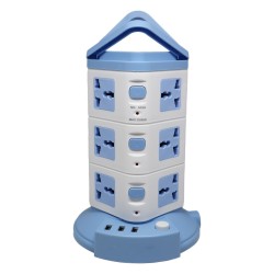 FILTRO DE LINEA TORRE A03U - 12 TOMADAS - 3 USB