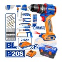 KIT DE HERRAMIENTAS CON TALADRO WADFOW WDT4B119 - 119 PCS