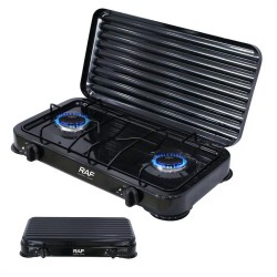 COCINA A GAS CON TAMPA RAF R.8033B - 2 BOCAS