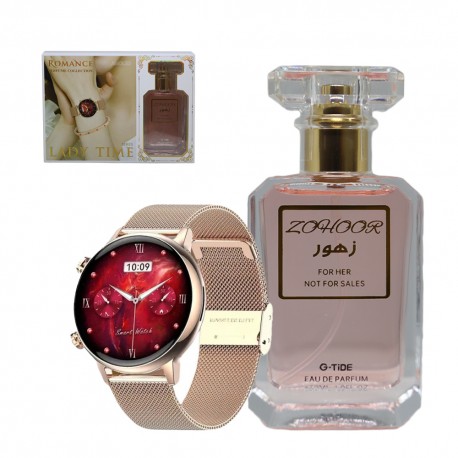 RELOJ G-TIDE ROMANCE - DORADO / PERFUME ZOHOOR 30ML