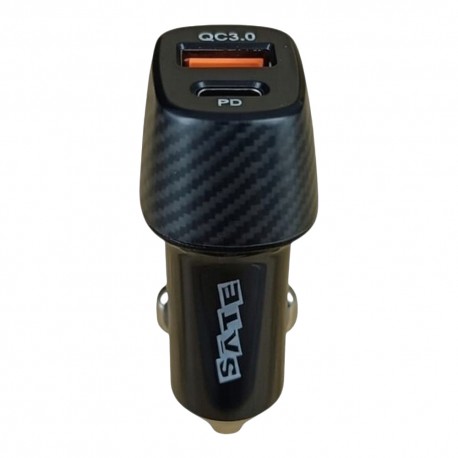 CARGADOR PARA AUTO 12V SATE A-CC2012 - USB/TC/30W/PD