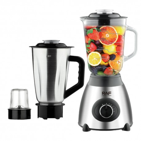 LIQUIDIFICADOR RAF R.2871 - 2 JARRAS - 3X1 - 1000W - 220V