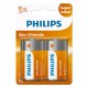 PILA ALCALINA PHILIPS ZINC R20G2B/70 - D*2 PCS