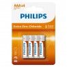 PILA ALCALINA PHILIPS ZINC R03L4B/70 - AAA*4 PCS