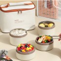 KIT DE MARMITAS CON BOLSA TERMICA LUNCH BOX ZE-2502 - 4 PCS