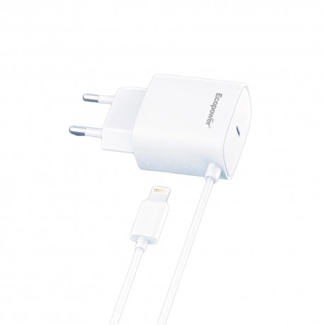 CARGADOR ECOPOWER EP-7069 - 1 USB-C / 3A / 20W / IPHONE