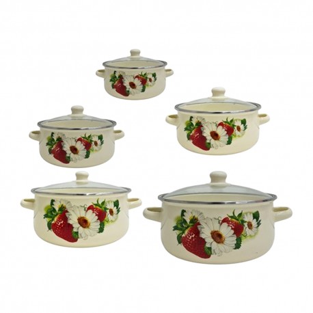 KIT DE PANELA ESMALTADA MK2439 - 5 PCS