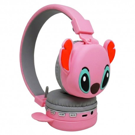 FONE DE OUVIDO INFANTIL AH-806 STITCH ROSA - BLT