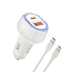 CARREGADOR PARA CARRO 12V ECOPOWER EP-7204 - 48W/USB/TC