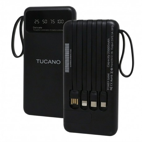 BAT AUX TUCANO 20000MAH TC-02 PRETO