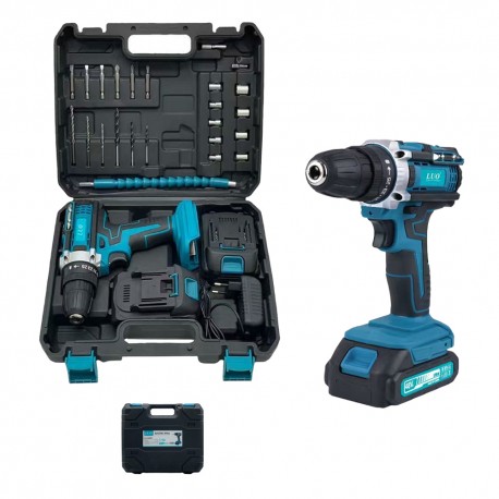 KIT DE HERRAMIENTAS - TALADRO LUO LU-DG07 - RECARGABLE