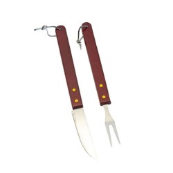 KIT CHURRASCO 1 FACA - 1 GARFO - SA25996