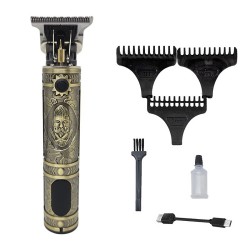 MAQUINA DE BARBA TUCANO TC-9 RECARGABLE - DORADO