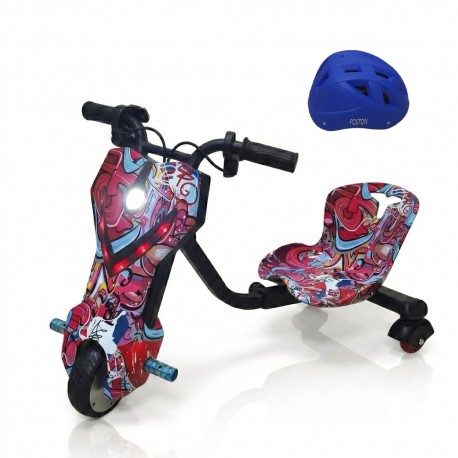 TRICICLO ELETRICO INFANTIL FOSTON GT3900 - INGLES GRAFFITI