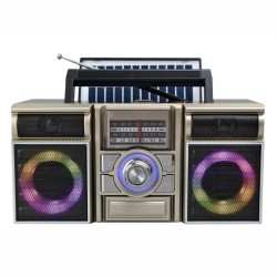 RADIO MEGASTAR CX-1000BT AM/FM/SOLAR - DOURADO