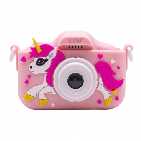 CAMERA INFANTIL COM DISPLAY LUO LU-X210 - ROSA
