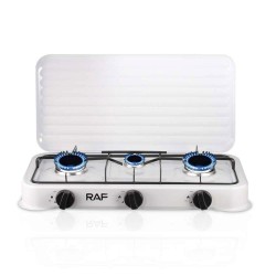 COCINA A GAS CON TAPA RAF R.8035W - 3 BOCAS