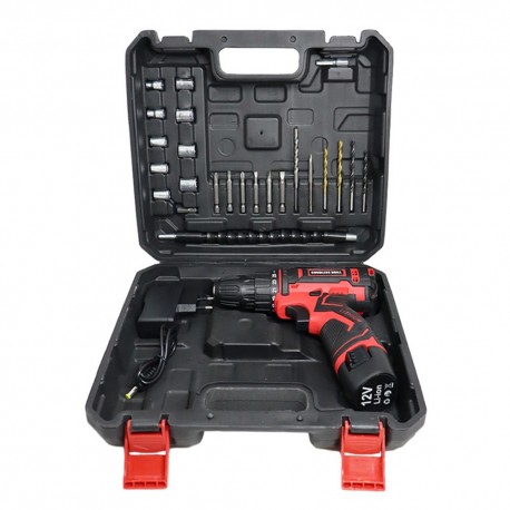 KIT DE HERRAMIENTAS CON TALADRO OM LZXY12 - 22 PCS