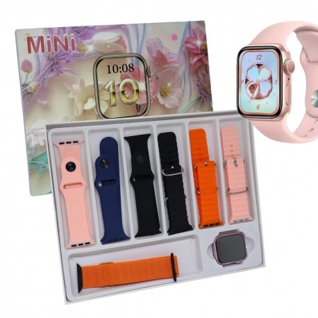 RELOGIO SMART SERIES 10 MINI - 7 PULSEIRAS