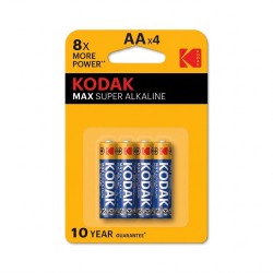 PILHA ALKALINA KODAK - AA - 4 PCS