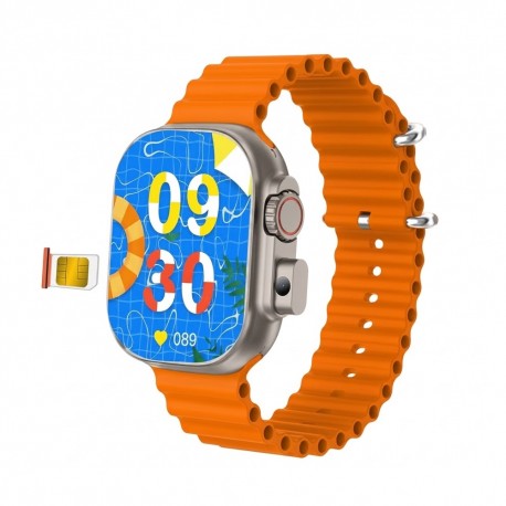 RELOJ SMART BW10 PRO 4G CON CAM/CHIP - NARANJA