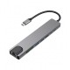 HUB ADAPTADOR TYPE-C SATE A-HUBC54 - 8 IN 1 - 100W