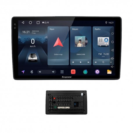 RADIO CAR ECOPOWER EP-6995 - BT/SD/USB/9"