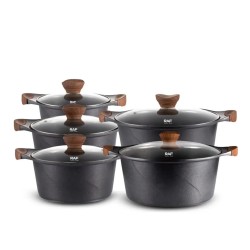 KIT DE OLLAS RAF R.80003 - NEGRO - 5 PCS