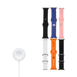 KIT 4 PULSERAS PARA RELOJ SMART + 1 CARGADOR