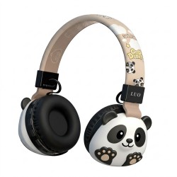 FONE DE OUVIDO LUO LU-998 - PANDA - BLT/LED/PRETO