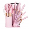 KIT UTENSILIOS DE COCINA SILICONA CON SOPORTE - 18 PCS