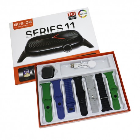 RELOJ SMART GUS-06 SERIES 11 - 7 PULSERAS
