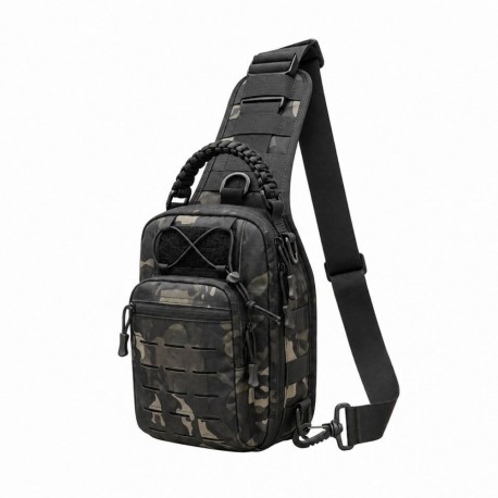 MOCHILA CRUZADA SATE A-KP00820/822A - PRETO