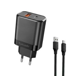 CARREGADOR ECOPOWER EP-7210 - USB-C/T-C - 25W