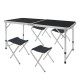 MESA CAMPING + 4 BANQUITOS SA23710 - 120X60X70CM