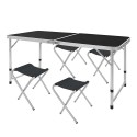 MESA CAMPING + 4 BANQUITOS SA23710 - 120X60X70CM