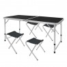 MESA CAMPING + 4 BANQUITOS SA23710 - 120X60X70CM